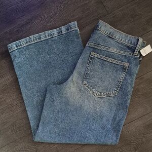 GAP- WIDE LEG HIGH RISE DENIM